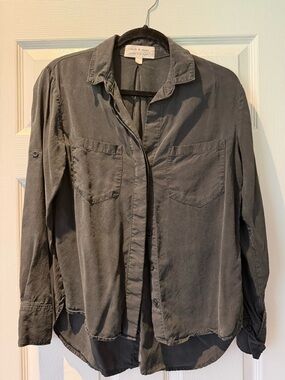 cloth & stone Charcoal Button-Down Shirt